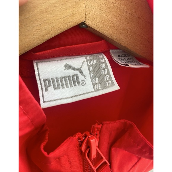 Puma Red Jacket w/ White Stripes - Picture 3 of 3